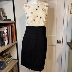 Trina Turk 4 NWT Silk Applique Midi Dress